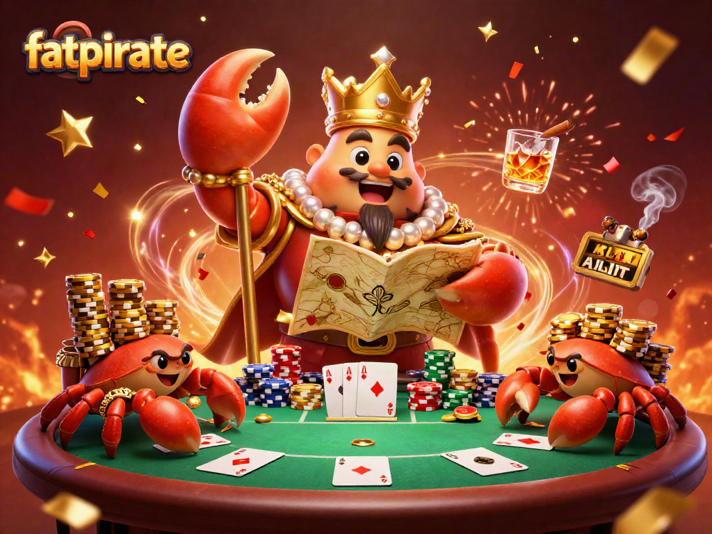 Win big with fatpirate casino's golden crab and poker-themed extravaganza.