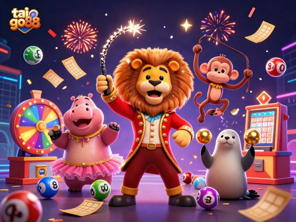 Experience excitement with tai go88, featuring dynamic characters and vibrant casino elements.